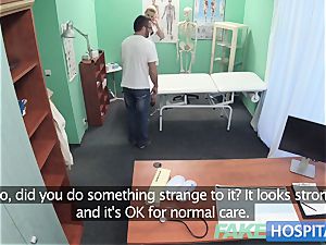 faux hospital Hired handyman shoots a load all over nurses bum